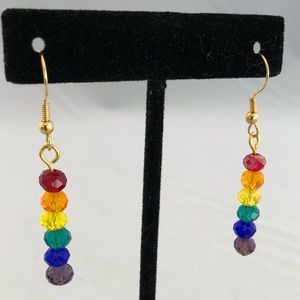 Handmade glass bead earrings